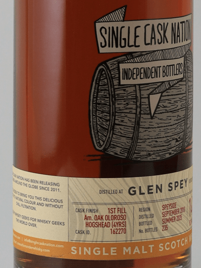 Single Cask Nation Glen Spey 14 Year Old 2010 - Bottle Of Japan