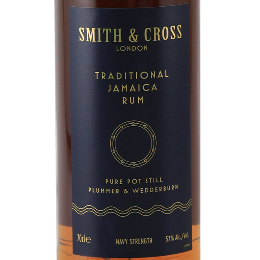 Smith & Cross Traditional Jamaica Rum - front label detail