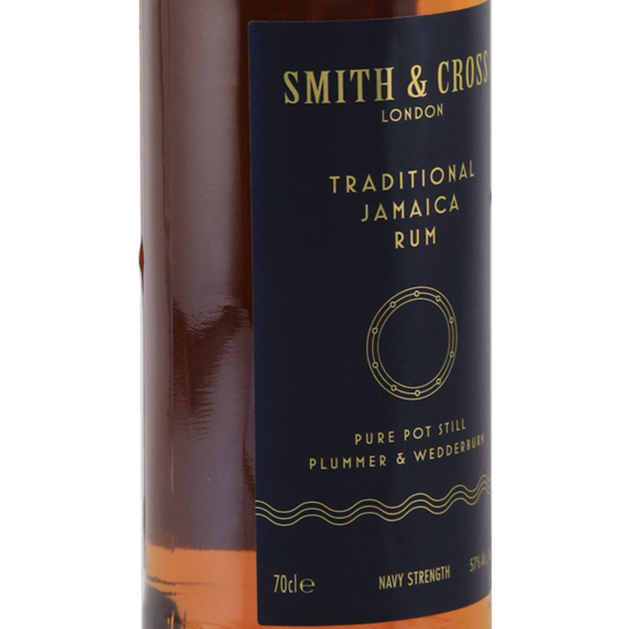 Smith & Cross Traditional Jamaica Rum - front label left angle