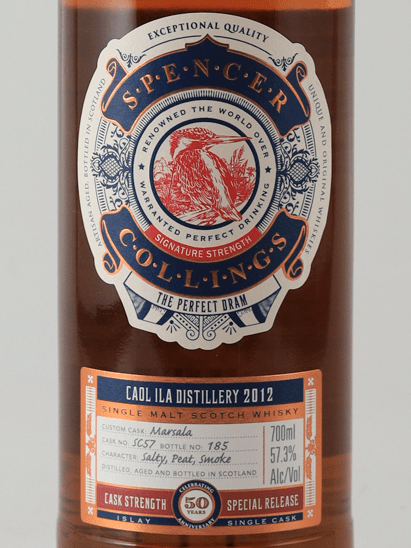 Spencer Collins Caol Ila 2012 50th Anniversary Bottle - Bottle Of Japan