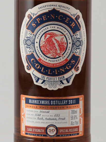 Spencer Collins Mannochmore 2011 50th Anniversary Bottle - Bottle Of Japan