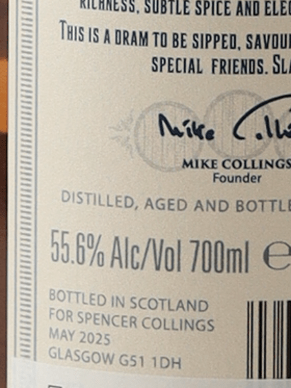 Spencer Collins The Founder's Reserve 2013 50th Anniversary Bottle - Bottle Of Japan