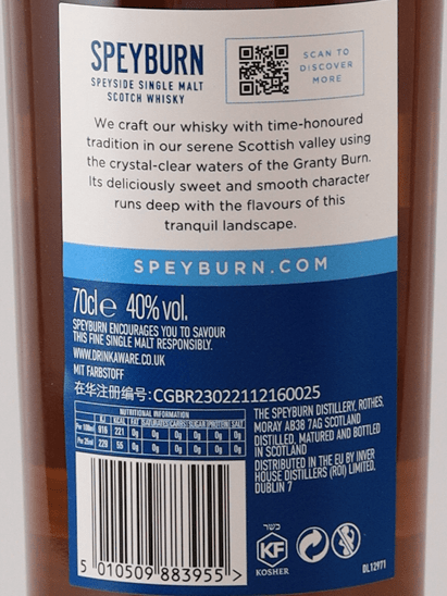Speyburn Bourbon Cask - Bottle Of Japan