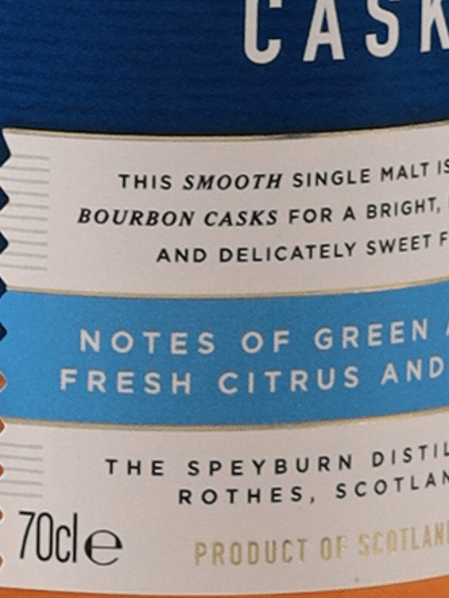 Speyburn Bourbon Cask - Bottle Of Japan