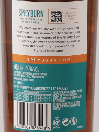 Speyburn Rum Cask - Bottle Of Japan