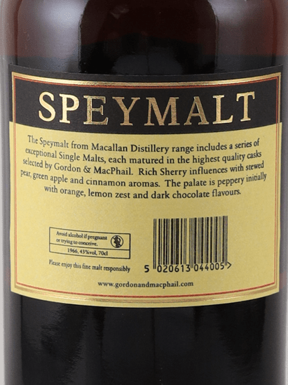 Speymalt Macallan 1966／2015 - Bottle Of Japan