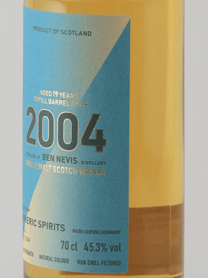 Spheric Spirits Ben Nevis 19 Year Old 2004 - Bottle Of Japan
