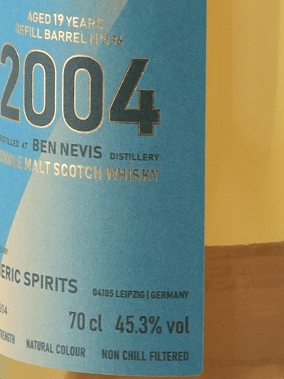 Spheric Spirits Ben Nevis 19 Year Old 2004 - Bottle Of Japan