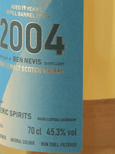 Load image into Gallery viewer, Spheric Spirits Ben Nevis 19 Year Old 2004 - Bottle Of Japan