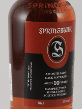 Load image into Gallery viewer, Springbank 10 Year Old Amontillado Sherry Cask - Bottle Of Japan