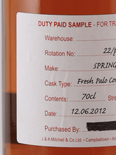 Load image into Gallery viewer, Springbank 12 Year Old 2012 Palo Cortado Duty Paid Sample - Bottle Of Japan