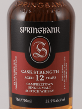 Load image into Gallery viewer, Springbank 12 Year Old Cask Strength 2025 - Bottle Of Japan