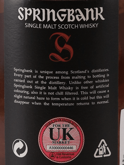 Springbank 12 Year Old Cask Strength 2025 - Bottle Of Japan