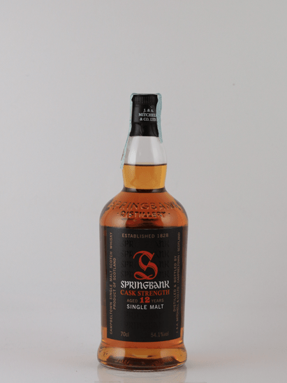 Springbank 12 Year Old Cask Strength Old Label - Bottle Of Japan