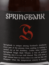 Load image into Gallery viewer, Springbank 12 Year Old Cask Strength Old Label - Bottle Of Japan