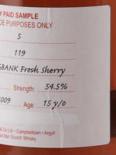 Load image into Gallery viewer, Springbank 15 Year Old 2009 Sherry Cask DUTY PAID SAMPLE - Bottle Of Japan