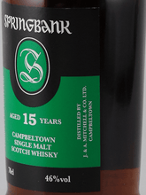 Load image into Gallery viewer, Springbank 15 Year Old 2021 - 10 Release - Bottle Of Japan