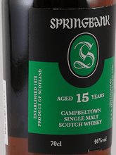 Load image into Gallery viewer, Springbank 15 Year Old 2021 - 10 Release - Bottle Of Japan