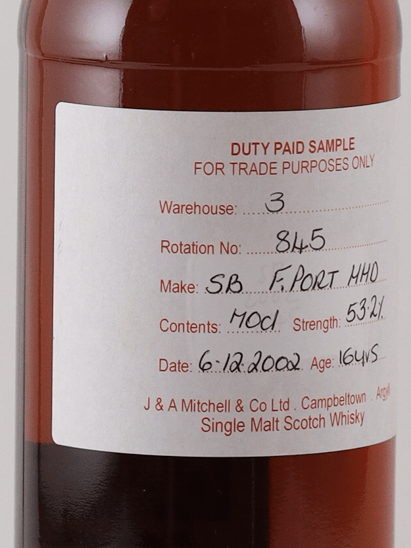 Springbank 16 Year Old 2002 Port Pipe DUTY PAID SAMPLE - Bottle Of Japan