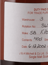 Load image into Gallery viewer, Springbank 16 Year Old 2002 Port Pipe DUTY PAID SAMPLE - Bottle Of Japan