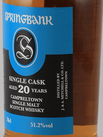 Springbank 20 Year Old 1998 Rum Cask - Bottle Of Japan