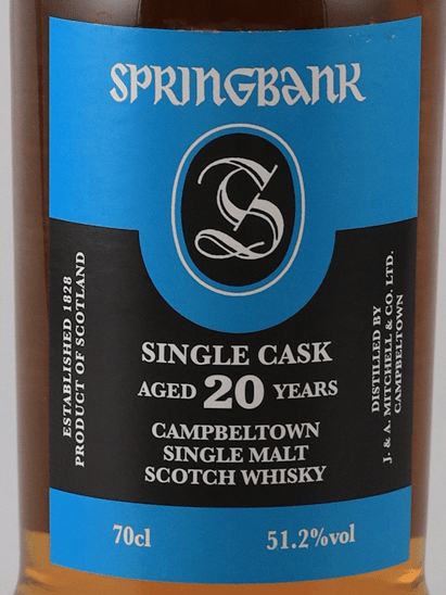 Springbank 20 Year Old 1998 Rum Cask - Bottle Of Japan