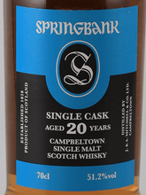 Load image into Gallery viewer, Springbank 20 Year Old 1998 Rum Cask - Bottle Of Japan