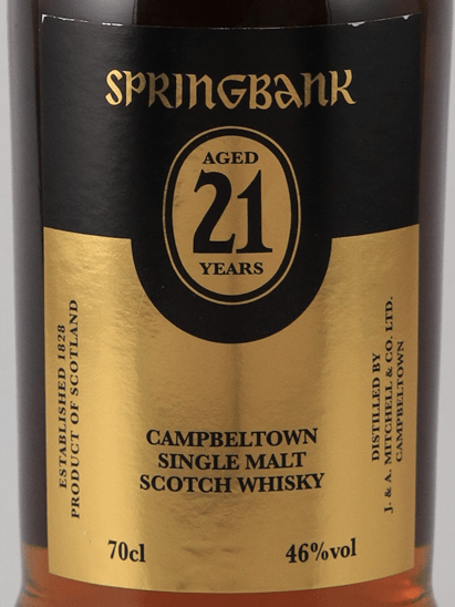 Springbank 21 Year Old 2021 Release - Bottle Of Japan