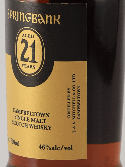 Springbank 21 Year Old 2025 Release - Bottle Of Japan