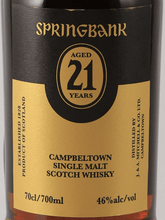 Load image into Gallery viewer, Springbank 21 Year Old 2025 Release - Bottle Of Japan