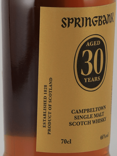 Springbank 30 Year Old 2025 Release - Bottle Of Japan