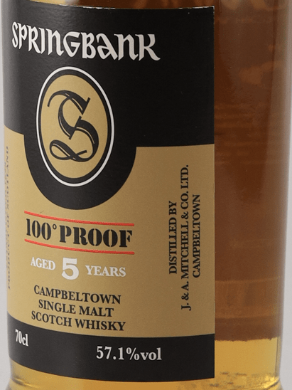 Springbank 5 Year Old 100 Proof - Bottle Of Japan