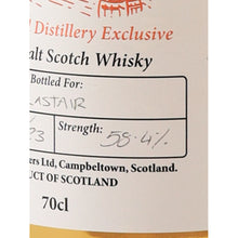 Load image into Gallery viewer, Springbank Hand Filled 2023 bottling 58.4%, 700ml - handwritten strength