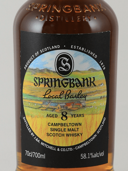 Springbank Local Barley 8 Year Old - Bottle Of Japan