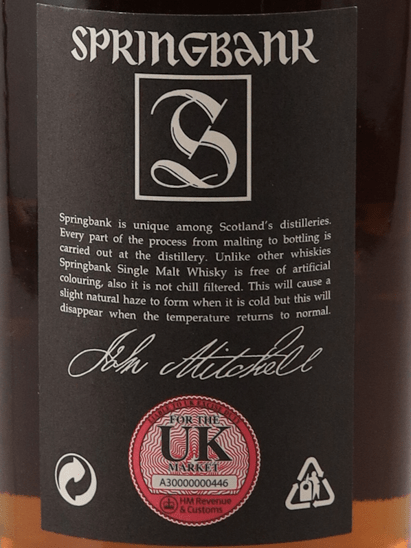 Springbank Vintage 1997 Batch No.2 - Bottle Of Japan