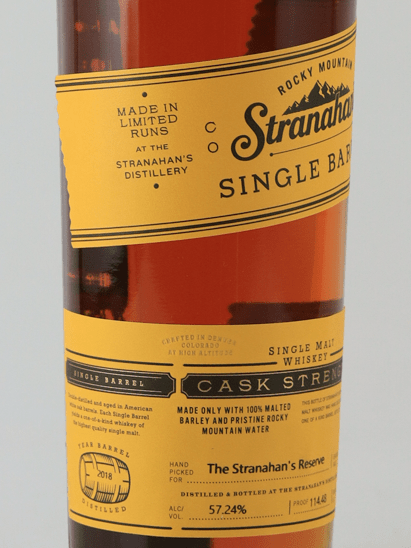 Stranahan's Single Barrel - Bottle Of Japan