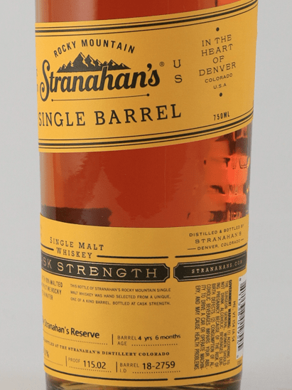 Stranahan's Single Barrel - Bottle Of Japan