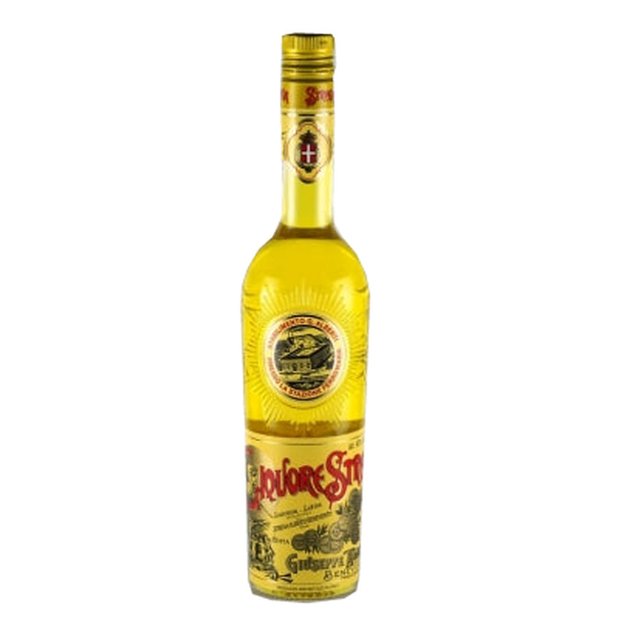 Strega Liquore Strega 700ml yellow herbal liqueur bottle, front view