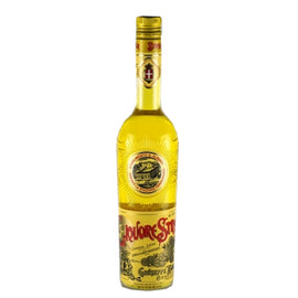 Strega Liquore Strega 700ml yellow herbal liqueur bottle, front view