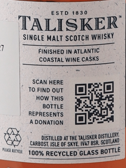 Talisker The Wild Blue - Bottle Of Japan
