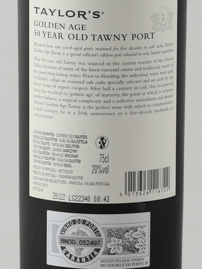 Taylor Golden Age 50 Year Old - Bottle Of Japan