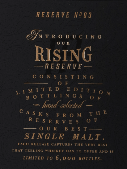 Teeling 21 Year Old Rising Reserve Ruby Port Wine Cask Finish - Bottle Of Japan