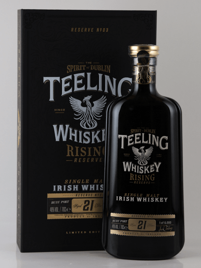 Teeling 21 Year Old Rising Reserve Ruby Port Wine Cask Finish - Bottle Of Japan