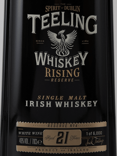 Teeling 21 Year Old Rising Reserve White Wine Cask Finish - Bottle Of Japan