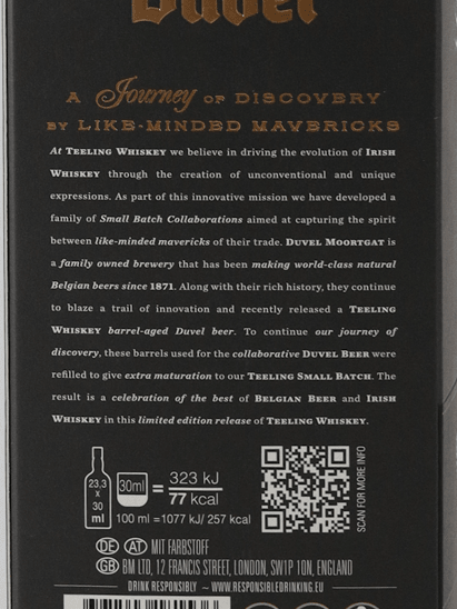 Teeling Duvel Belgian Ale Cask vol.3 - Bottle Of Japan