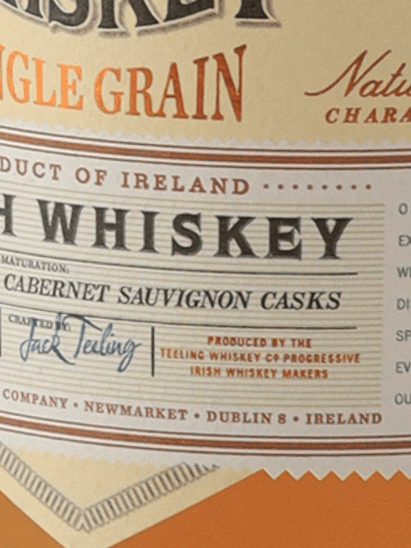 Teeling Single Grain Cabernet Sauvignon Cask - Bottle Of Japan
