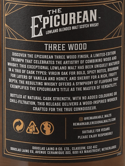 The Epicurean Three Wood Finish - Bottle Of Japan