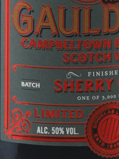 The Gauldrons Sherry Cask Finish 3 - Bottle Of Japan