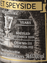 Load image into Gallery viewer, The Maltman Secret Speyside 17 Year Old 2007 - Bottle Of Japan