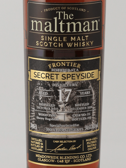 The Maltman Secret Speyside 17 Year Old 2007 - Bottle Of Japan